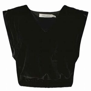 Bishop + Young Simone Velvet Top — BLUE